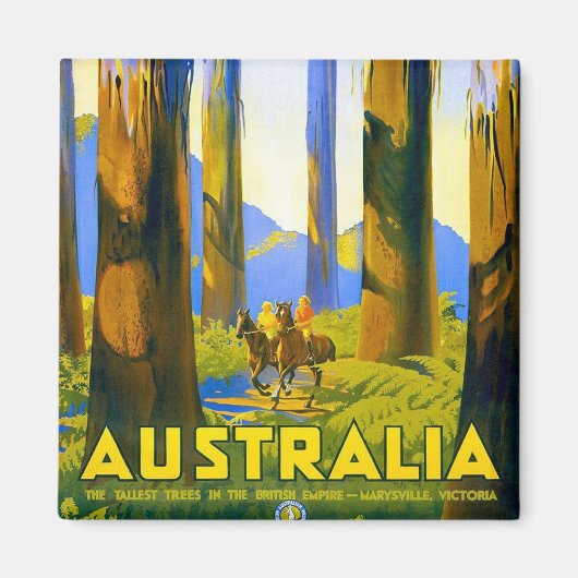 Australien - Vintage Travel Magnet (Vorne)