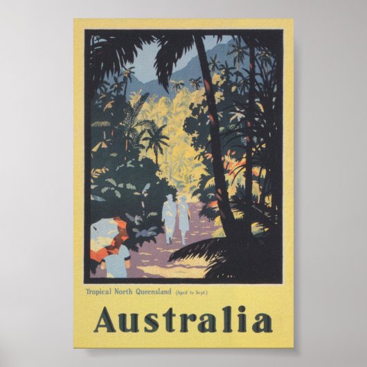 Australien Vintage Travel Poster (Vorne)