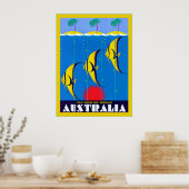 Australien ~ Vintage Travel Poster (Küche)