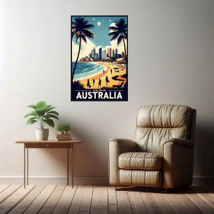 Australien Vintage Travel Poster entdecken