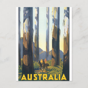 Australien Vintage Travel Poster Postkarte