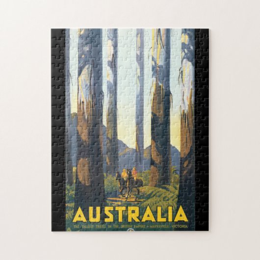 Australien Vintage Travel Poster Puzzle (Vertikal)