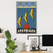 Australien Vintage Travel Poster und Retro Prints (Heimbüro)