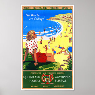 Australien Vintage Travel Poster wiederhergestellt