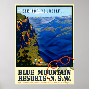 Australien Vintage Travel Poster wiederhergestellt