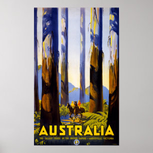 Australien Vintage Travel Poster wiederhergestellt
