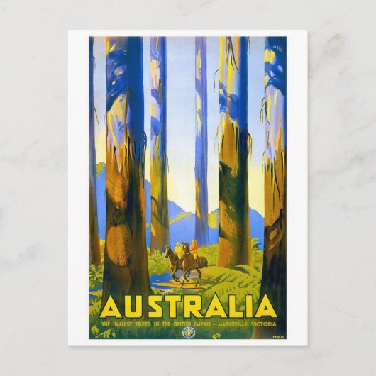 Australien - Vintage Travel Postkarte (Vorderseite)