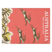 Australien Vintager Urlaubstext Tischdecke (Vorderseite (Horizontal))