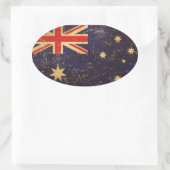 Australien - Vintages Branddesign Ovaler Aufkleber (Tasche)