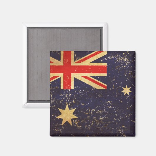 Australien - Vintages Design-Magnet Magnet (Vorderseite/Rückseite)