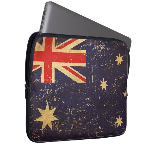Australien - Vintages Design Notebook-Sieb Laptopschutzhülle (Vorne Rechts)