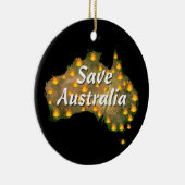 Australien vom Bushfire Desaster gerettet Keramik Ornament (Rechts)