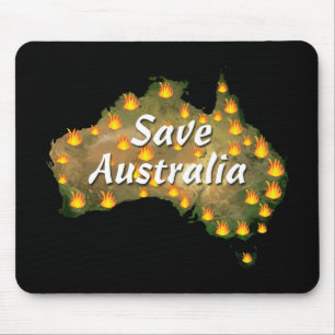 Australien vom Bushfire Desaster gerettet Mousepad