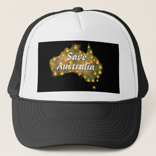 Australien vom Bushfire Desaster gerettet Truckerkappe (Vorderseite)