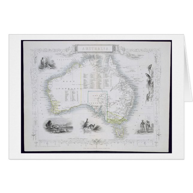 Australien, von einer Reihe Weltkarten (Vorderseite (Horizontal))