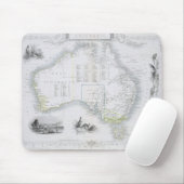 Australien, von einer Reihe Weltkarten Mousepad (Mit Mouse)