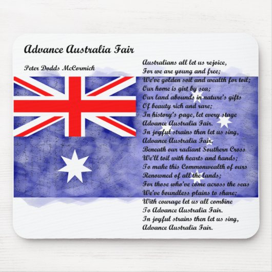 Australien - Voraustralesse Mousepad (Vorne)