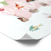 Australien Wanderlust Sehenswürdigkeit Map Poster (Ecke)