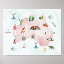 Australien Wanderlust Sehenswürdigkeit Map