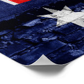 Australien-Wandflagge Poster (Ecke)