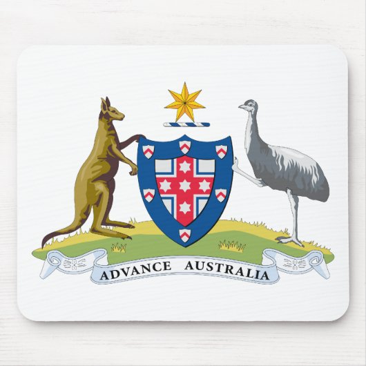 Australien-Wappen (1908) Mousepad (Vorne)