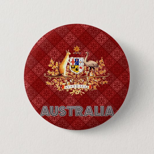 Australien-Wappen Button (Vorderseite)