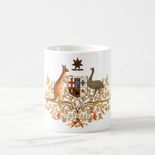 Australien-Wappen Kaffeetasse (Mittel)