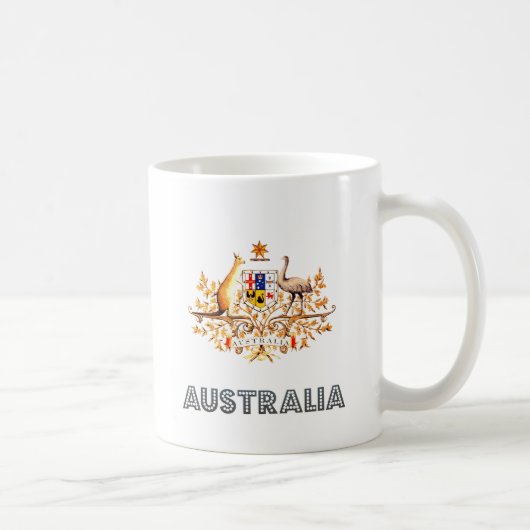 Australien-Wappen Kaffeetasse (Rechts)