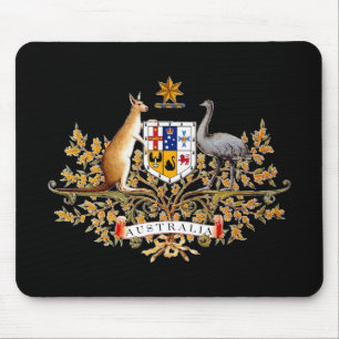 Australien-Wappen Mousepad