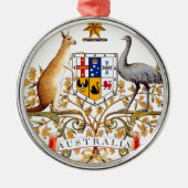 Australien-Wappen Silbernes Ornament (Vorne)