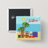 Australien Weihnachten Button (Vorne & Hinten)