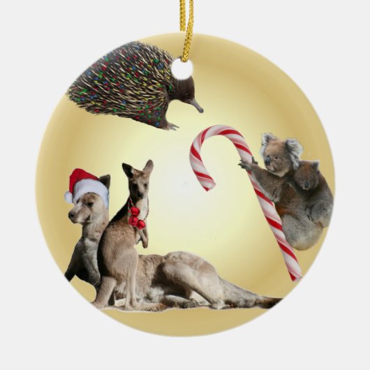 Australien Weihnachten Keramikornament (Vorne)