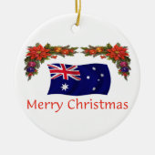 Australien-Weihnachten Keramikornament (Vorne)