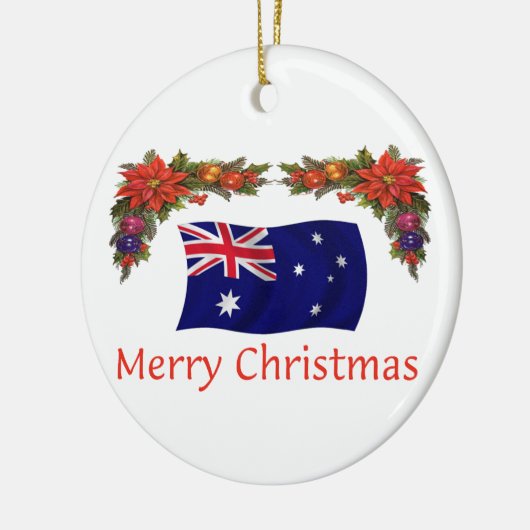 Australien-Weihnachten Keramikornament (Links)