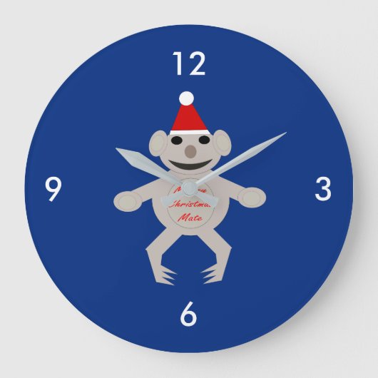 Australien Weihnachts-Koala-Bären-Uhr Große Wanduhr (Vorderseite)