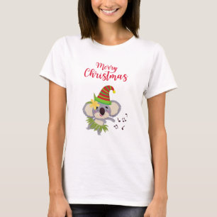 Australien Weihnachts Niedlich Dancing Koala Desig T-Shirt
