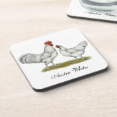 Australien White Chickens Untersetzer (Linke Seite)