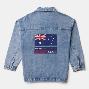 Australien wieder groß machen jeansjacke