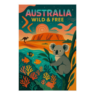 Australien - Wild & Free 2025 Poster