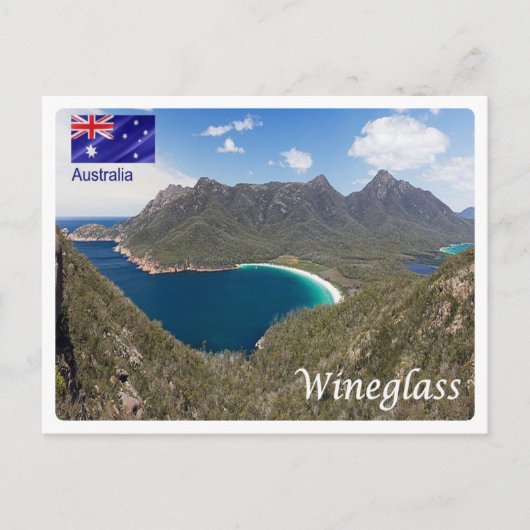 Australien - Wineglass Bay - Postkarte (Vorderseite)