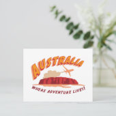Australien Wo das Abenteuer lebt! Postkarte (Stehend Vorderseite)