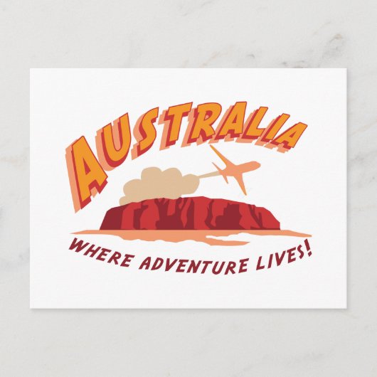 Australien Wo das Abenteuer lebt! Postkarte (Vorderseite)
