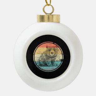 Australien Wombat Keramik Kugel-Ornament