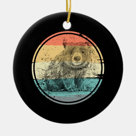 Australien Wombat Keramik Ornament (Vorne)