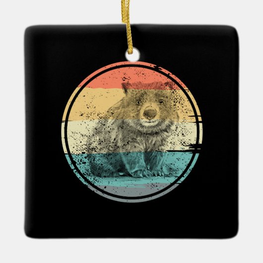 Australien Wombat Keramikornament (Vorderseite)