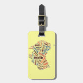 Australien Word Art Gepäckanhänger (Vorderseite vertikal)