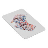 Australien Word Art Magnet (Rechte Seite)