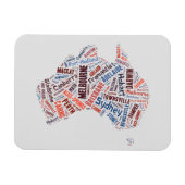 Australien Word Art Magnet (Horizontal)