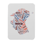 Australien Word Art Magnet (Vertikal)