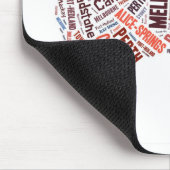 Australien Wortkunst Mousepad (Ecke)